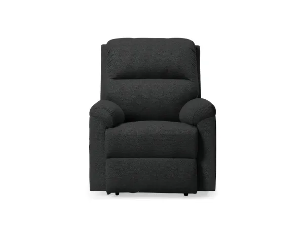 Erica Fabric Recliner in Charcoal Color